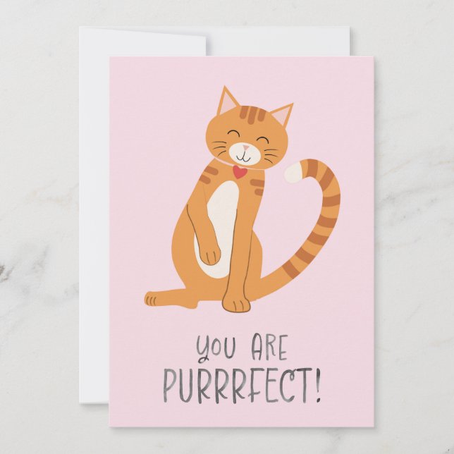 Sie sind PurrFect Feiertagskarte (Vorderseite)