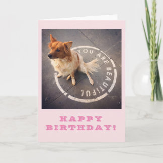 SIE SIND SCHÖN • ALLES GUTE ZUM GEBURTSTAG! (Rosa) Karte