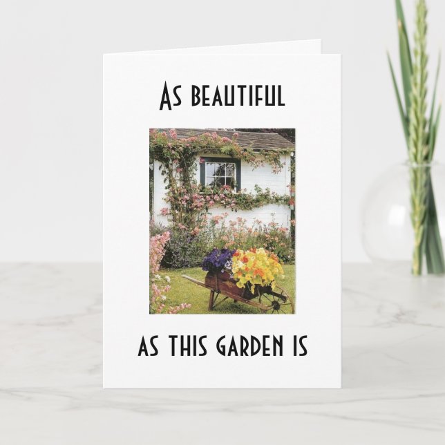 SIE SIND SCHÖN BEI "40" UND JEDES ALTER KARTE (Vorderseite)