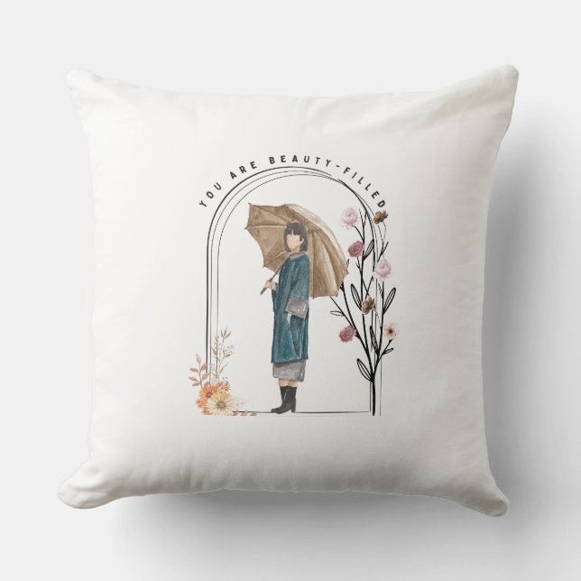 Sie sind schön gefüllt kissen (Vorderseite)