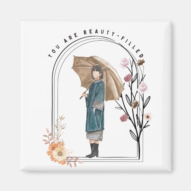 Sie sind schön gefüllt magnet (Vorne)