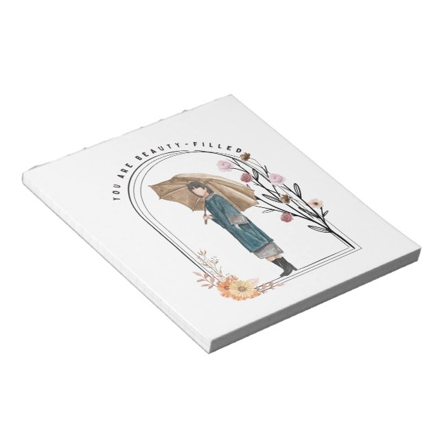 Sie sind schön gefüllt notizblock (angewinkelt)