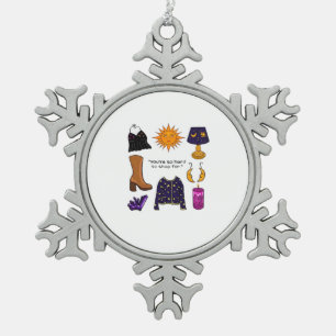 Sie sind schwer zu kaufen für Whimsigoth ästhetisc Schneeflocken Zinn-Ornament