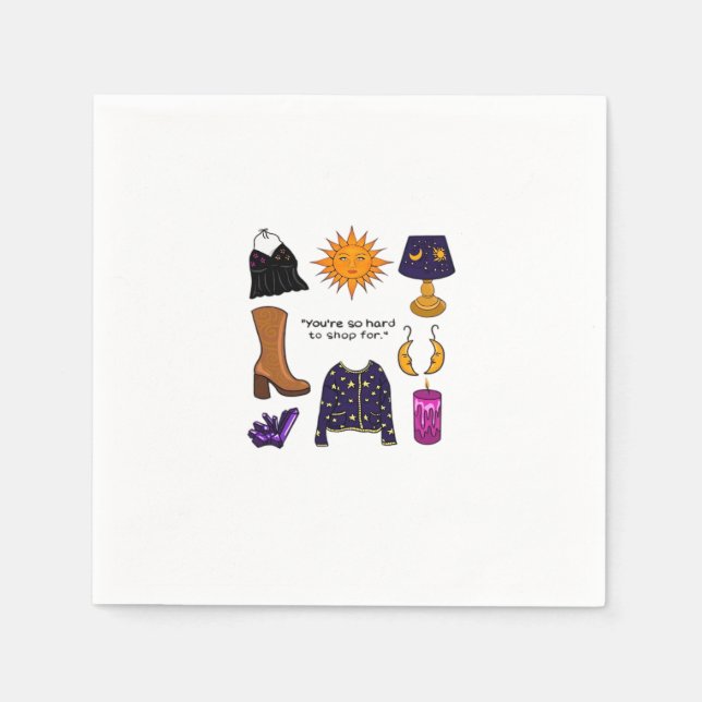 Sie sind schwer zu kaufen für Whimsigoth ästhetisc Serviette (Vorderseite)