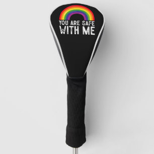 Sie sind sicher mit meinem LGBTQ-Stolz Monat Regen Golf Headcover