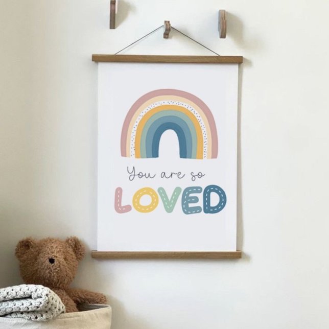Sie sind so beliebt Rainbow Baby Kinderzimmer Wandteppich Mit Holzrahmen (Von Creator hochgeladen)