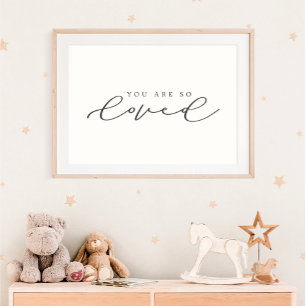 Sie sind so lieblich Script Kinderzimmer Decor Pos Poster