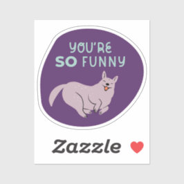 Sie sind so lustig niedliche illustrierte Hunde aq Aufkleber