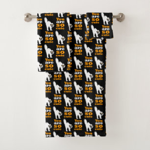 Sie sind so niedlich frustred cat Case-Mate iPhone Badhandtuch Set