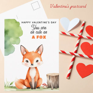 Sie sind so niedlich wie ein FOX - der Valentinsta Feiertagspostkarte