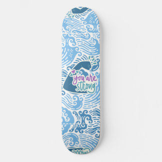 Sie sind stark Ozean-Thema Skateboard
