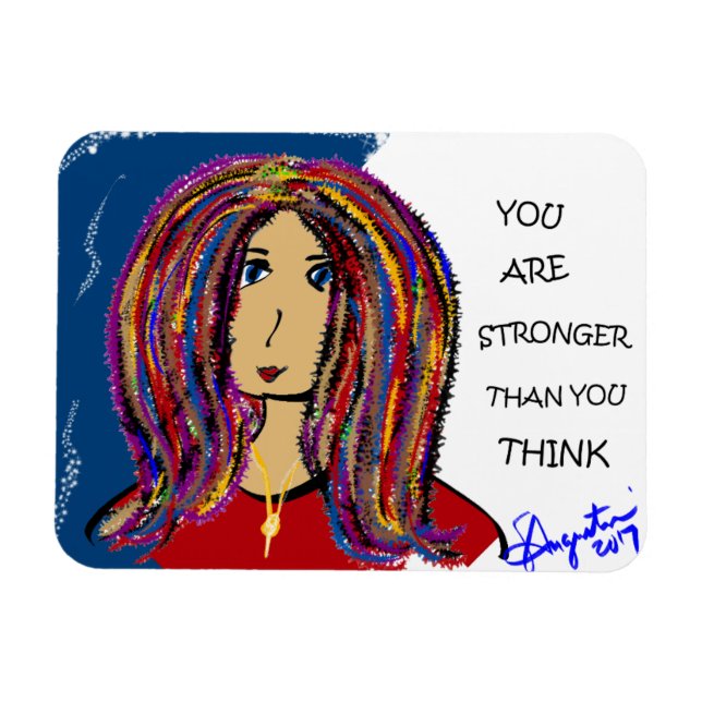 SIE SIND STÄRKER, ALS SIE DENKEN MAGNET (Horizontal)