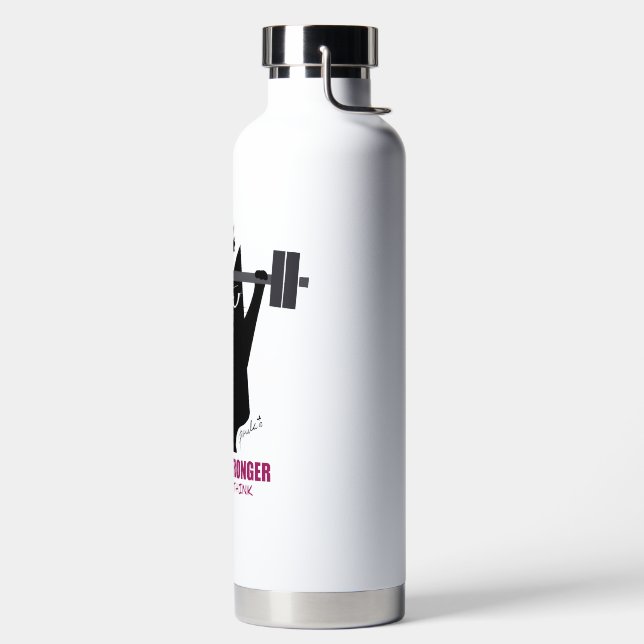 Sie sind stärker als Sie denken - Wasserflasche Trinkflasche (links)