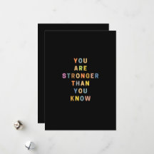 Sie sind stärker als Sie wissen - farbenfrohe Zwei