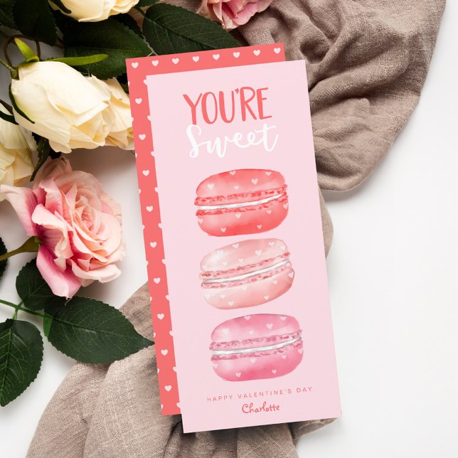 Sie sind süße Valentinstag Macaron Cookies (You're Sweet Happy Valentine's Day Macaron Cookies)