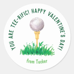 Sie sind T-Shirt-Riffe Golf Valentine Aufkleber