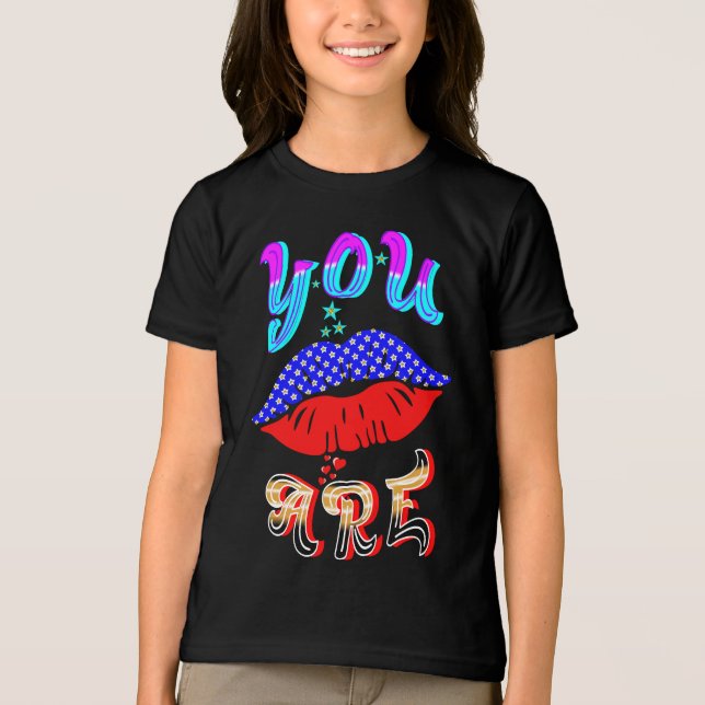 Sie sind Tri-Blend shirt (Vorderseite)