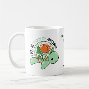 Sie sind Turtley Phantastische Blume Sukkuline Tur Kaffeetasse