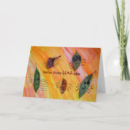 Sie sind UnbeLEAFable - Kids Art für CHOC Dankeskarte