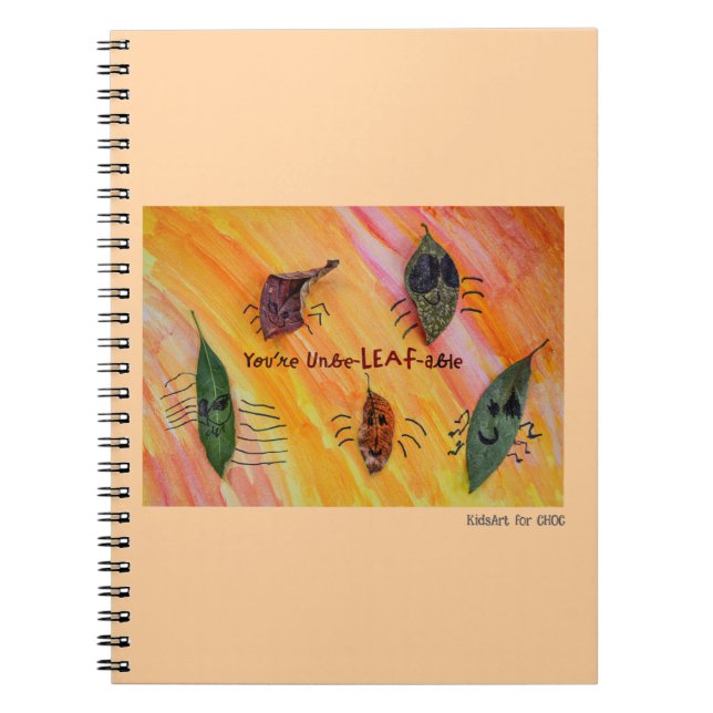 Sie sind UnbeLEAFable - Kids Art für CHOC Notizblock (Vorderseite)