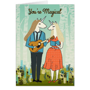 Sie sind - Unicorns in der Liebe-Karte magisch