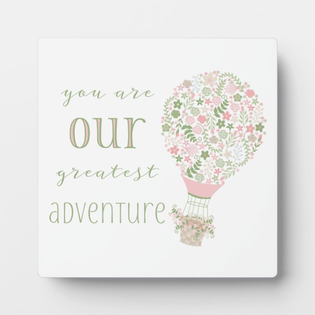 Sie sind unser bestes Abenteuer für kleine Kinder Fotoplatte (Vorderseite)