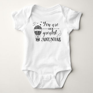 Sie sind unser beststes Abenteuerbaby-Shirt eins Baby Strampler