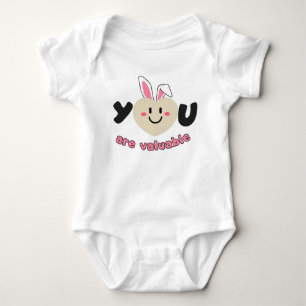 Sie sind wertvolle Motivationskunst - Süßes Herz Baby Strampler