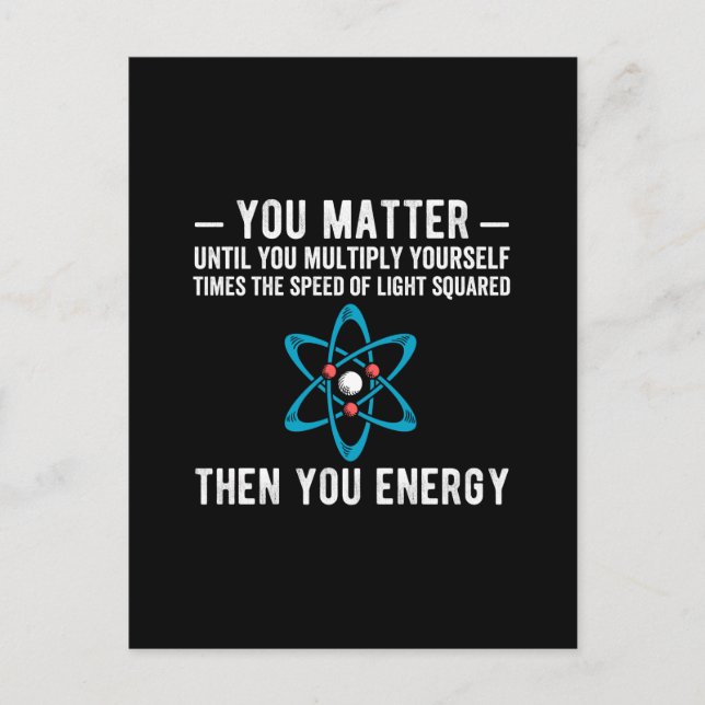 Sie sind wichtig, bis Sie sich selbst multiplizier Postkarte (Vorderseite)