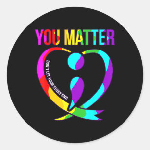 Sie sind wichtig, glückliche Unterstützung für Sel Runder Aufkleber