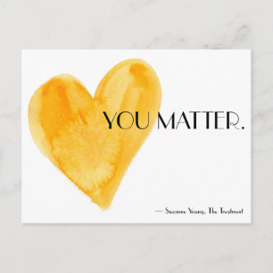 Sie sind wichtig Postkarte