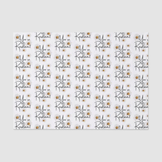 Sie sind widerstandsfähiges Daisy-Tissue Seidenpapier (Vorderseite)