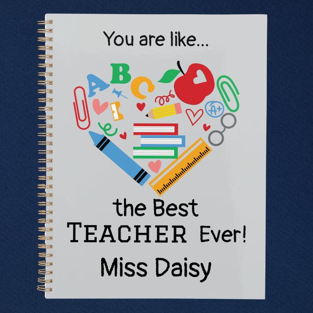 Sie sind wie...der beste Lehrer, der je anpassbar  Planer (Customizable Best Teacher Ever Planner)