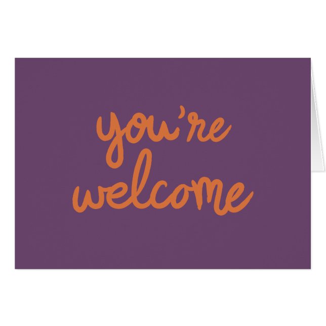 Sie sind willkommen! (Vorderseite (Horizontal))