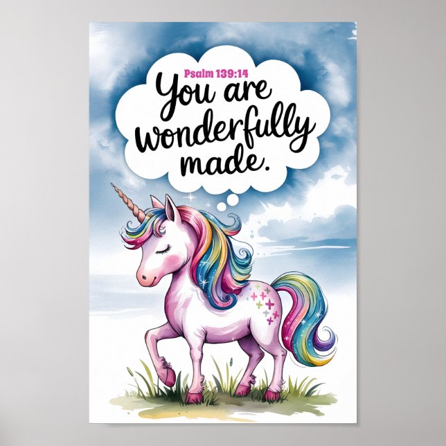 Sie sind wunderbar Christliche Kinderzimmer Kinder Poster (Vorne)