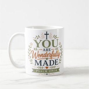 Sie sind wunderbar gemacht Inspirierender Spruch Kaffeetasse