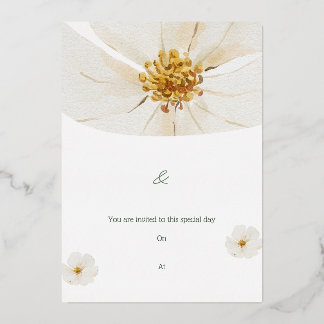 Sie sind zu diesem besonderen Tag eingeladen Folieneinladung