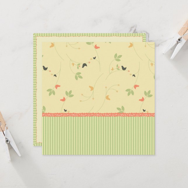 Sie sind zu einer Duschvorlage eingeladen Einladung (Vorderseite/Rückseite Beispiel)