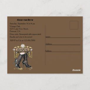 Sie sind zu meiner Steampunk-Wiedervereinigungspar Postkarte
