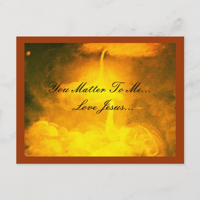 Sie sind zu mir von Bedeutung Postkarte (Vorderseite)