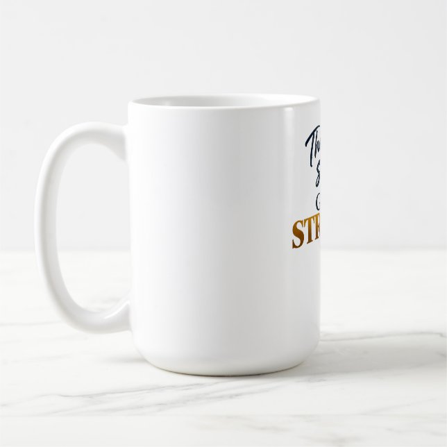 Sie sind zu stark, Gott ist stärker Kaffeetasse (Links)