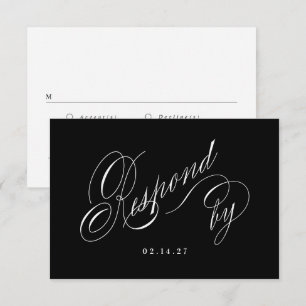 Sie sind zu unserem Hochzeitstipendium eingeladen RSVP Karte