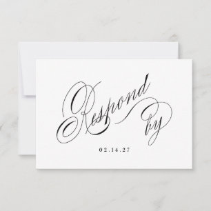 Sie sind zu unserem Hochzeitstipendium eingeladen RSVP Karte