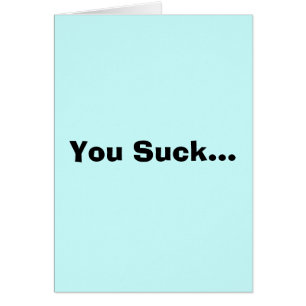 Sie sind zum Kotzen…