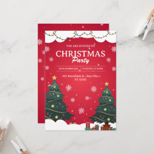 Sie sind zum Weihnachtsfest eingeladen Einladung