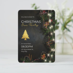 Sie sind zur Weihnachtsfeier eingeladen Karte