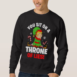 Sie sitzen auf einem Thron Lies Weihnachtsschnee W Sweatshirt