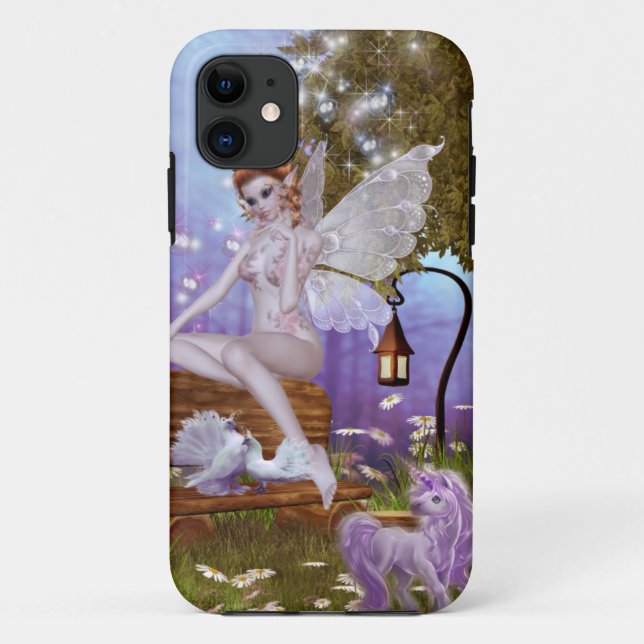 Sie sitzt in Beauty Case-Mate iPhone Hülle (Rückseite)