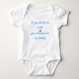Sie sollten meinen Vati sehen Baby Strampler