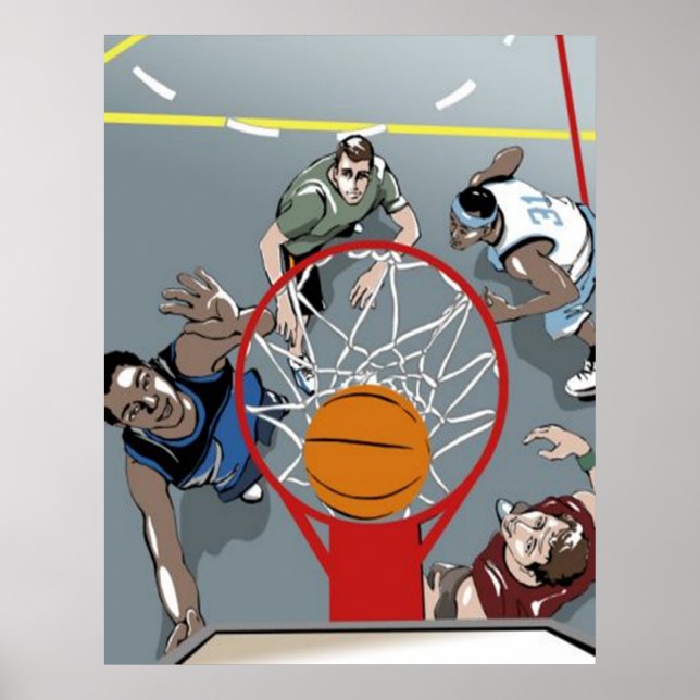 Sie spielen Basketball - Poster (Vorne)